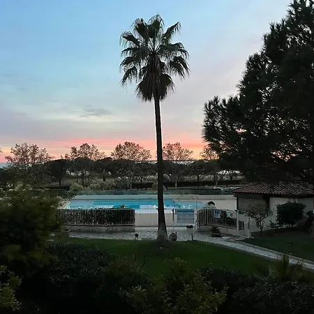 Appartamento F2 Cozy Vue Mer, Piscine, Parking, à Pied ! Antibes
